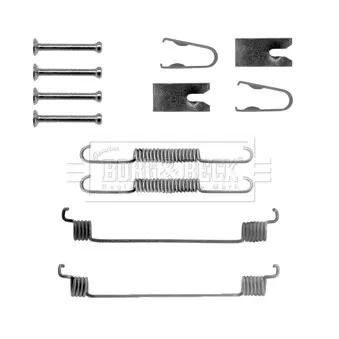 Kit d'accessoires, plaquette de frein à disque METZGER 109-1180