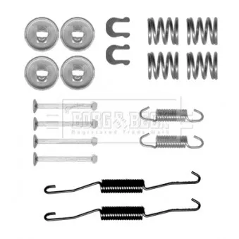 Kit d'accessoires, plaquette de frein à disque BORG & BECK OEM 0440778000