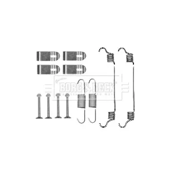 BORG & BECK BBK6205 - Kit d'accessoires, plaquette de frein à disque