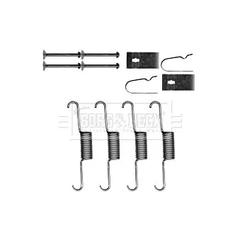 Kit d'accessoires, plaquette de frein à disque BORG & BECK BBK6227