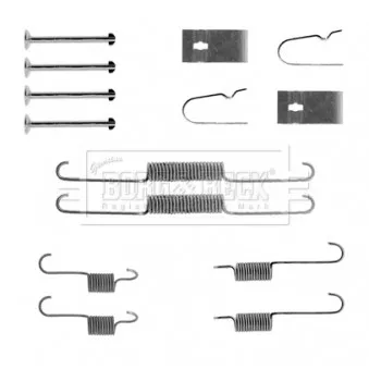 Kit d'accessoires, plaquette de frein à disque METZGER 109-1652