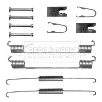 BORG & BECK BBK6253 - Kit d'accessoires, plaquette de frein à disque