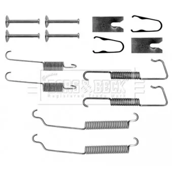 Kit d'accessoires, plaquette de frein à disque BORG & BECK OEM 1684210090