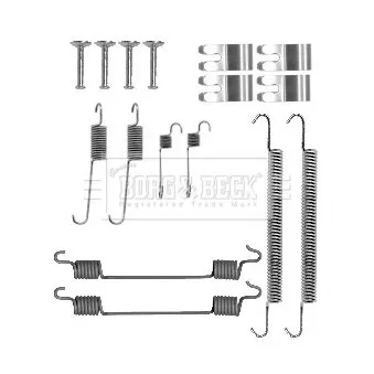 Kit d'accessoires, plaquette de frein à disque BORG & BECK BBK6330