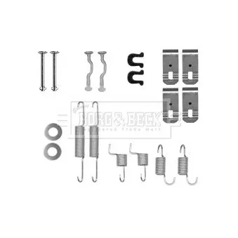 BORG & BECK BBK6335 - Kit d'accessoires, plaquette de frein à disque