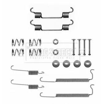 Kit d'accessoires, mâchoires de frein de stationnement BORG & BECK BBK6351