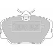 BORG & BECK BBP1068 - Jeu de 4 plaquettes de frein avant