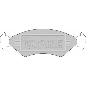 BORG & BECK BBP1112 - Jeu de 4 plaquettes de frein avant