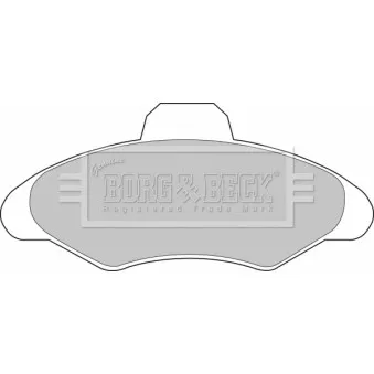 BORG & BECK BBP1116 - Jeu de 4 plaquettes de frein avant