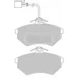 BORG & BECK BBP1123 - Jeu de 4 plaquettes de frein avant