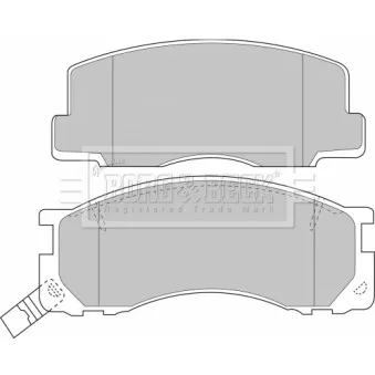 BORG & BECK BBP1131 - Jeu de 4 plaquettes de frein avant