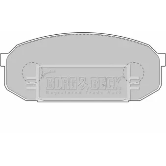 BORG & BECK BBP1144 - Jeu de 4 plaquettes de frein avant