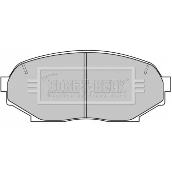 BORG & BECK BBP1194 - Jeu de 4 plaquettes de frein avant