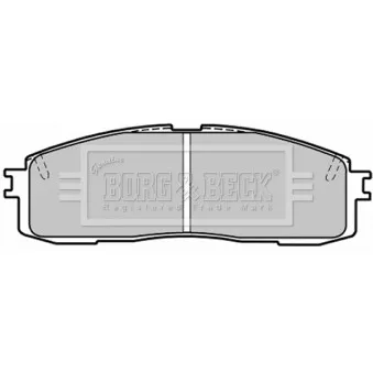 BORG & BECK BBP1203 - Jeu de 4 plaquettes de frein arrière