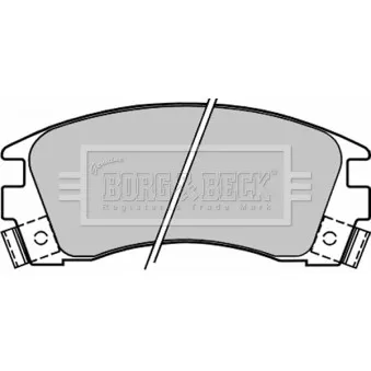 Jeu de 4 plaquettes de frein avant BORG & BECK OEM D106067R86
