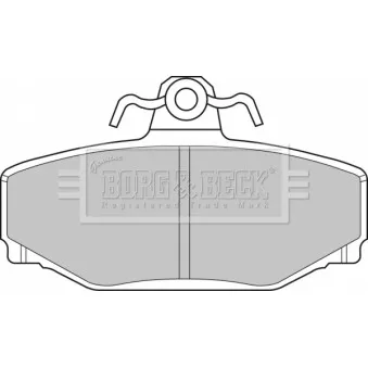 BORG & BECK BBP1218 - Jeu de 4 plaquettes de frein arrière