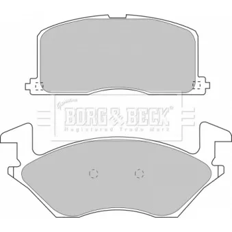 Jeu de 4 plaquettes de frein avant BORG & BECK OEM 0446510070