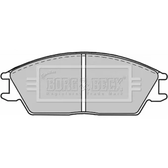 Jeu de 4 plaquettes de frein avant BORG & BECK OEM 581011CA10