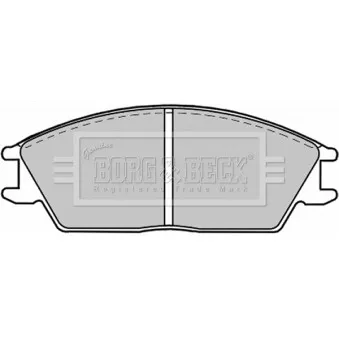 Jeu de 4 plaquettes de frein avant BORG & BECK BBP1268