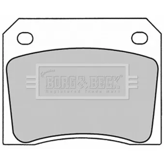 BORG & BECK BBP1281 - Jeu de 4 plaquettes de frein arrière