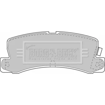 BORG & BECK BBP1405 - Jeu de 4 plaquettes de frein arrière