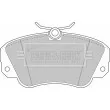 BORG & BECK BBP1448 - Jeu de 4 plaquettes de frein avant