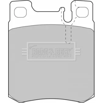 BORG & BECK BBP1462 - Jeu de 4 plaquettes de frein arrière