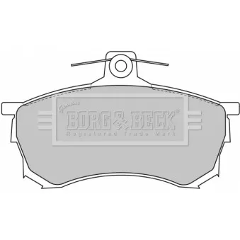 Jeu de 4 plaquettes de frein avant BORG & BECK OEM MR389519