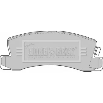 BORG & BECK BBP1477 - Jeu de 4 plaquettes de frein arrière