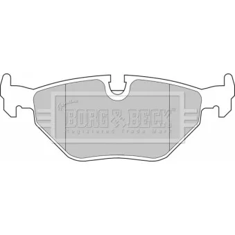 BORG & BECK BBP1483 - Jeu de 4 plaquettes de frein arrière