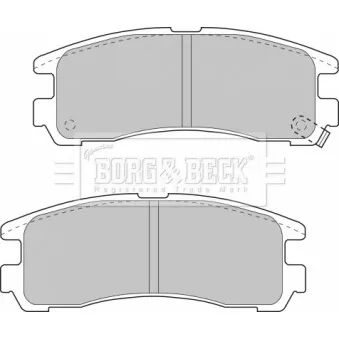 BORG & BECK BBP1500 - Jeu de 4 plaquettes de frein arrière