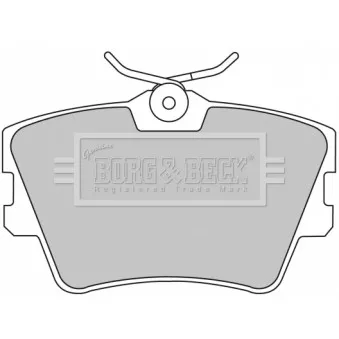 BORG & BECK BBP1501 - Jeu de 4 plaquettes de frein arrière