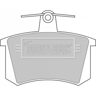BORG & BECK BBP1503 - Jeu de 4 plaquettes de frein arrière