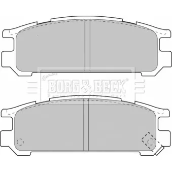 BORG & BECK BBP1508 - Jeu de 4 plaquettes de frein arrière
