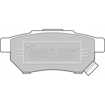 BORG & BECK BBP1526 - Jeu de 4 plaquettes de frein arrière