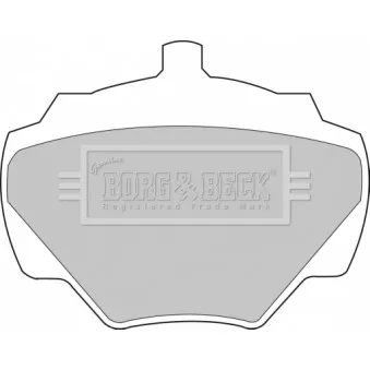 BORG & BECK BBP1528 - Jeu de 4 plaquettes de frein arrière