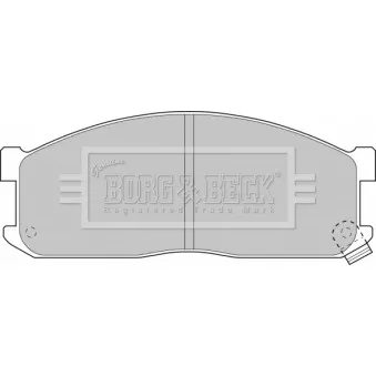 BORG & BECK BBP1536 - Jeu de 4 plaquettes de frein avant