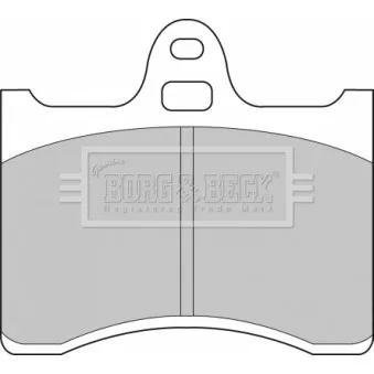 BORG & BECK BBP1538 - Jeu de 4 plaquettes de frein arrière