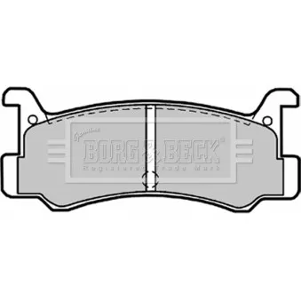 BORG & BECK BBP1540 - Jeu de 4 plaquettes de frein arrière