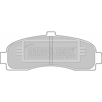 BORG & BECK BBP1541 - Jeu de 4 plaquettes de frein avant
