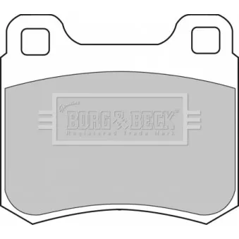 BORG & BECK BBP1544 - Jeu de 4 plaquettes de frein arrière