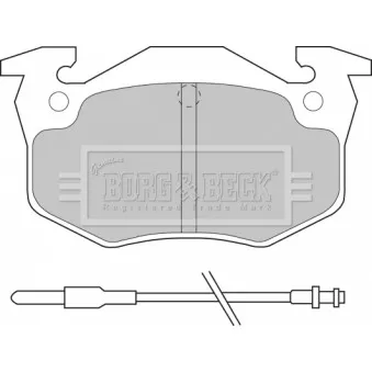 BORG & BECK BBP1545 - Jeu de 4 plaquettes de frein arrière