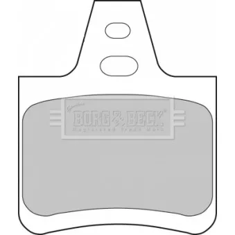 BORG & BECK BBP1550 - Jeu de 4 plaquettes de frein arrière