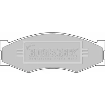 BORG & BECK BBP1551 - Jeu de 4 plaquettes de frein avant