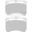 BORG & BECK BBP1553 - Jeu de 4 plaquettes de frein avant
