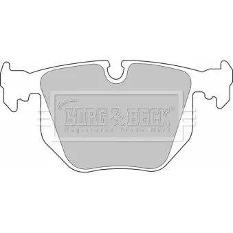 BORG & BECK BBP1562 - Jeu de 4 plaquettes de frein arrière