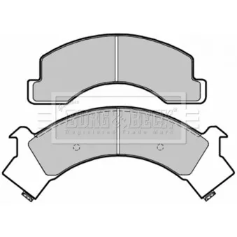 Jeu de 4 plaquettes de frein avant BORG & BECK OEM 8970947100