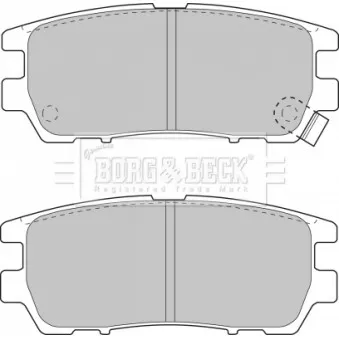 BORG & BECK BBP1582 - Jeu de 4 plaquettes de frein arrière