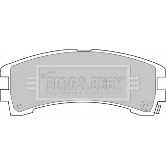 BORG & BECK BBP1586 - Jeu de 4 plaquettes de frein arrière