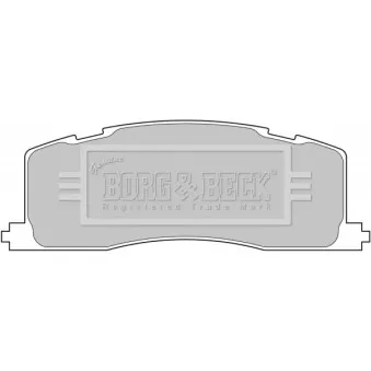 BORG & BECK BBP1593 - Jeu de 4 plaquettes de frein arrière